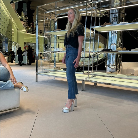 COPY - Prada Satin Platform Heels - Picture 4 of 4